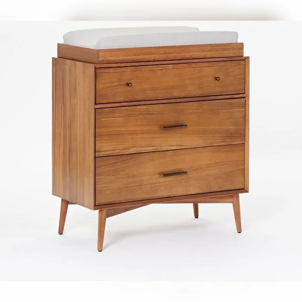 Mid-Century 3-Drawer Changing Table