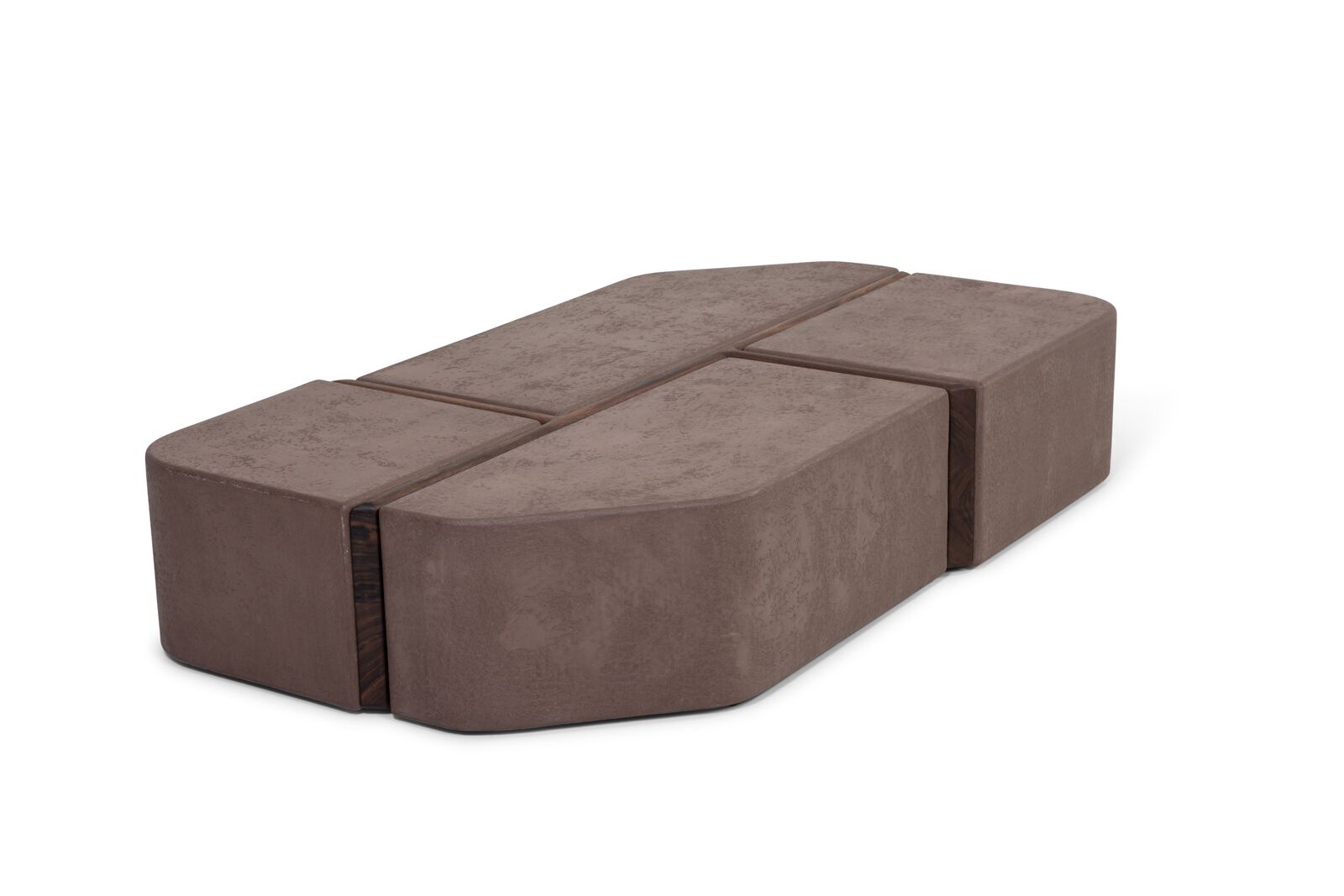 FLINT GRID PURE Free form low coffee table