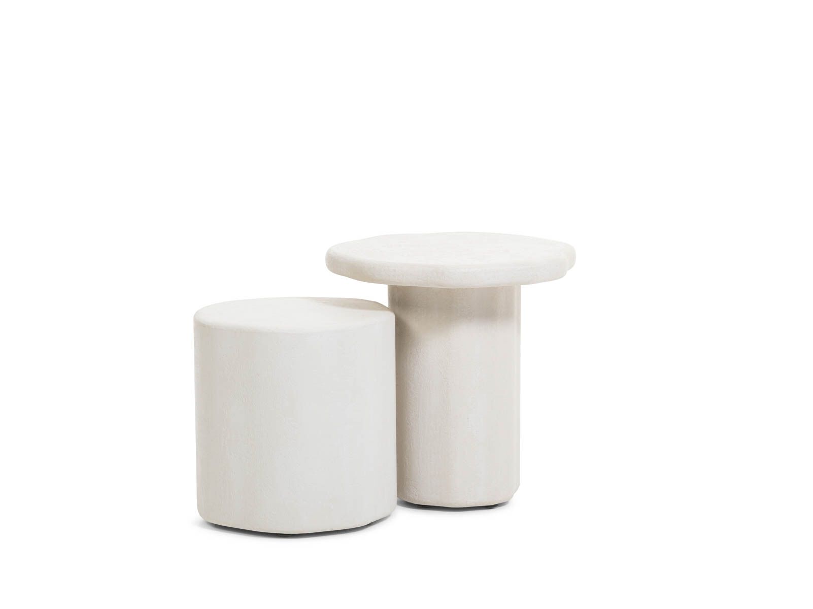 FLINT CHAMP Round coffee table with central base