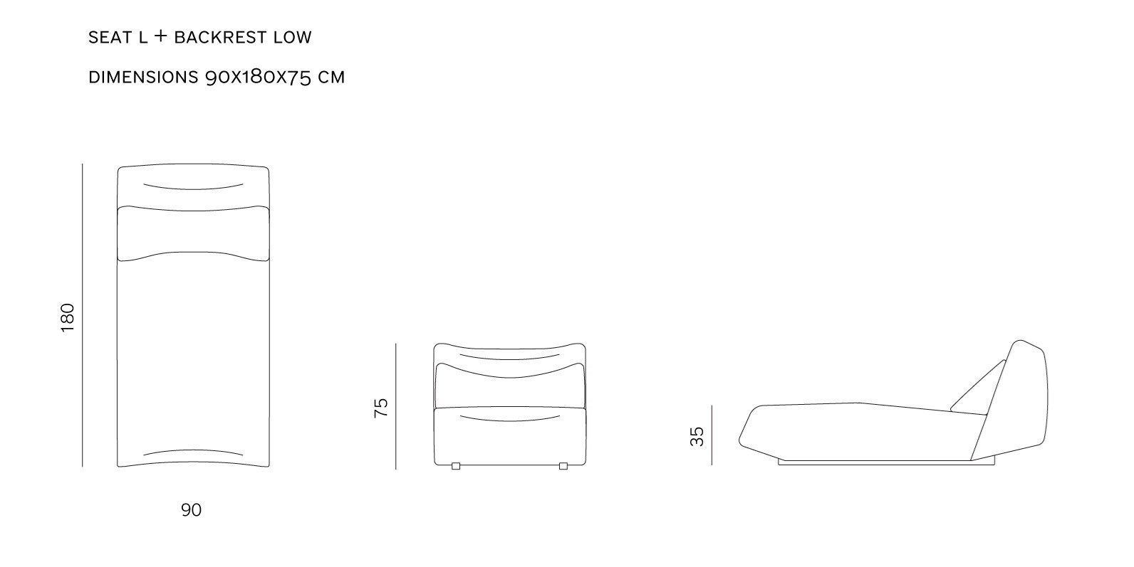 ABSENT Corner modular fabric sofa