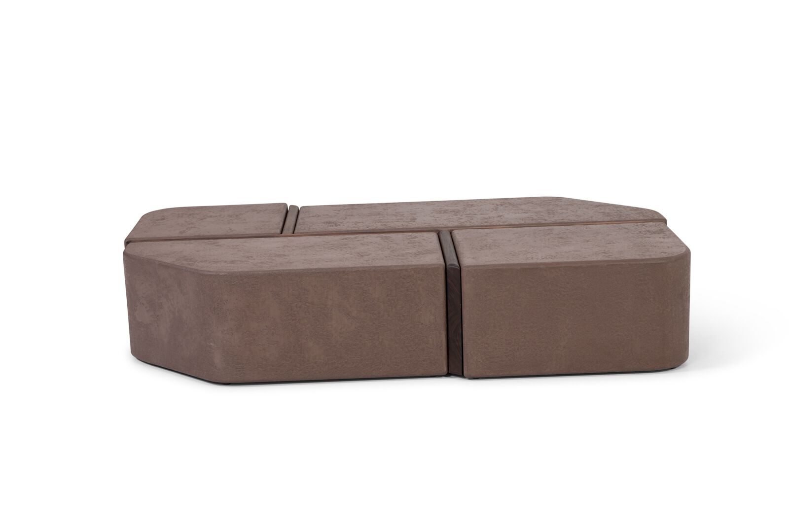 FLINT GRID PURE Free form low coffee table