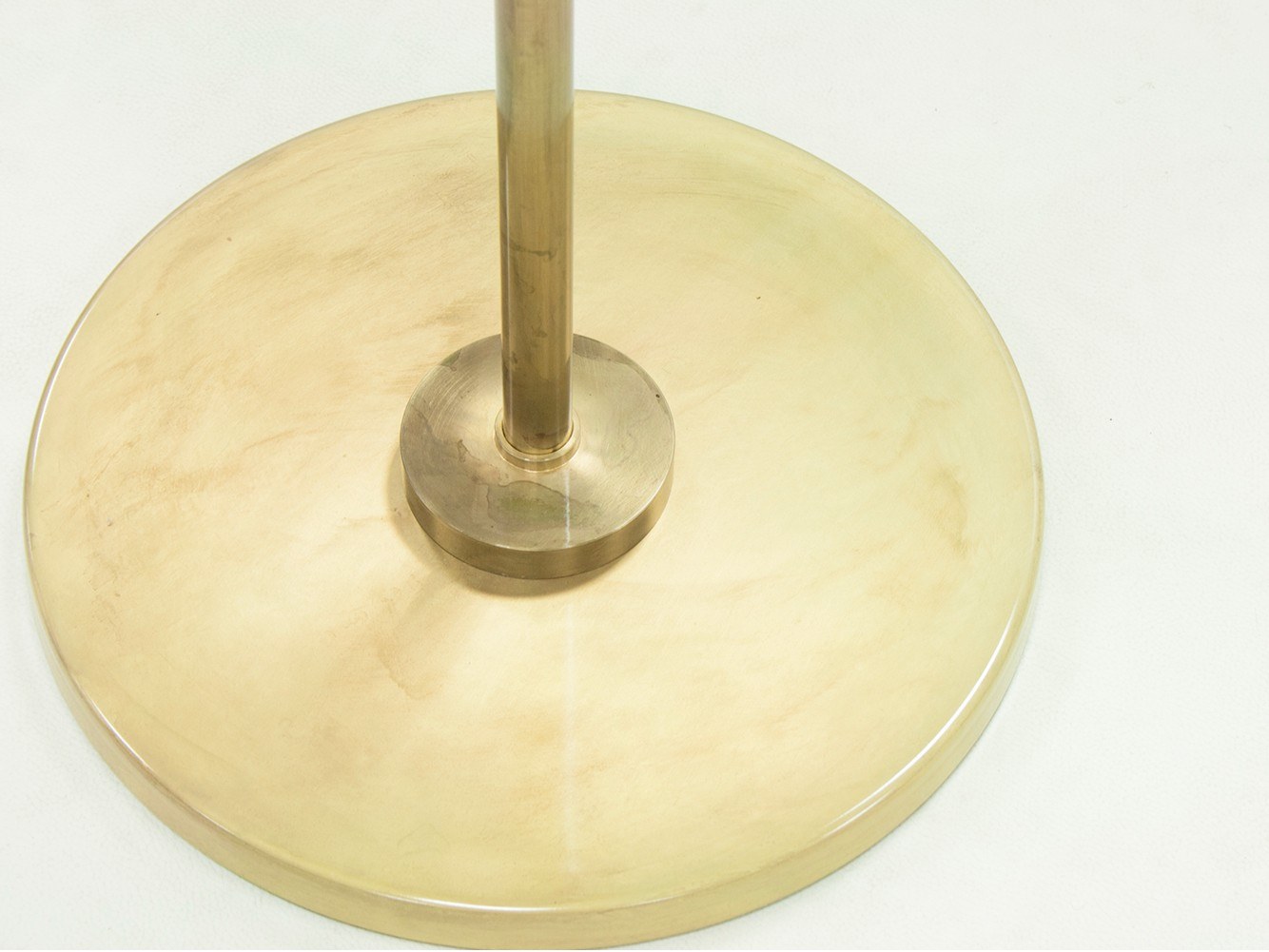 PLANET Round coffee table with printed MDF top and metal base