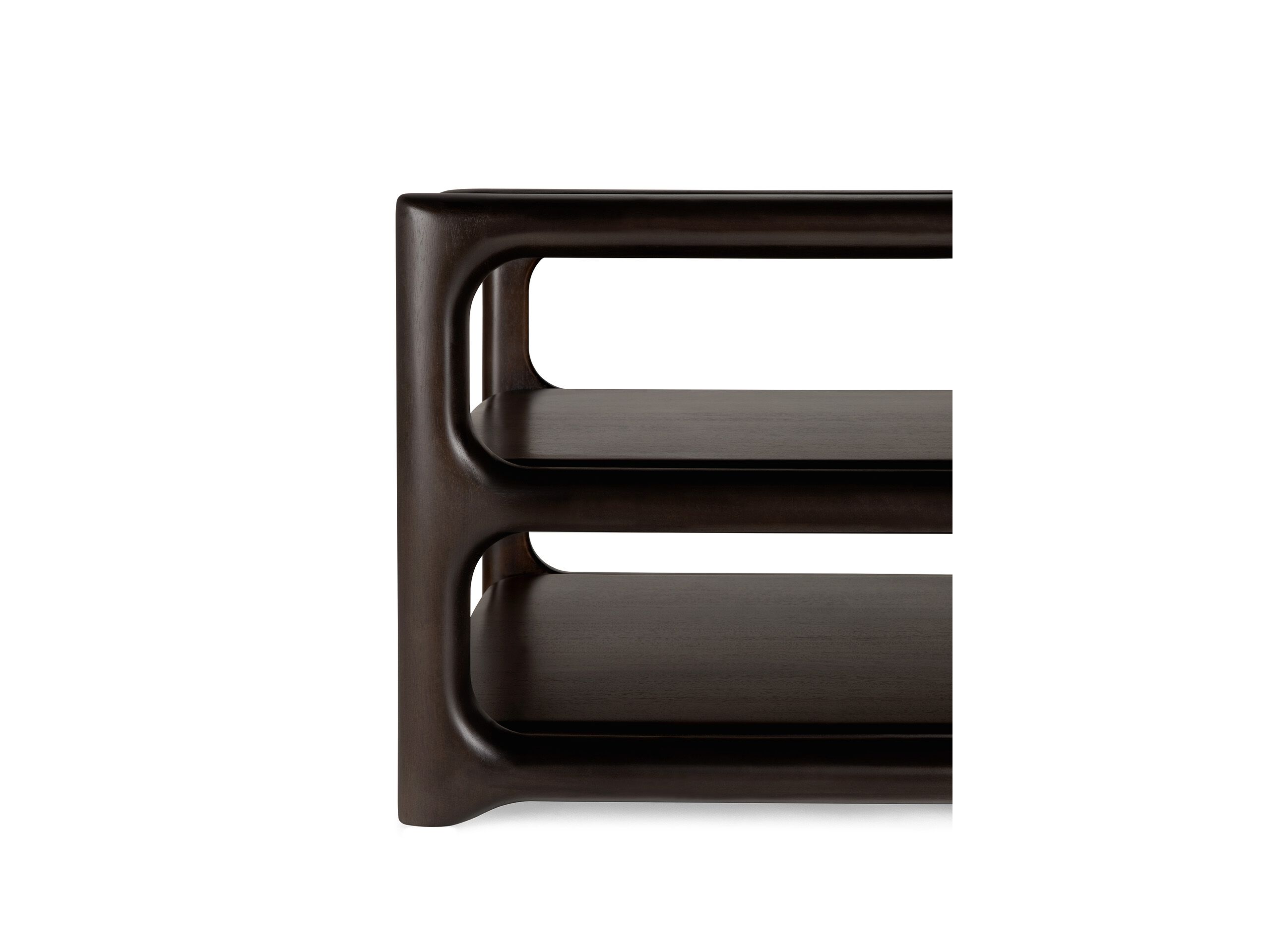 EDA Rectangular mahogany central coffee table