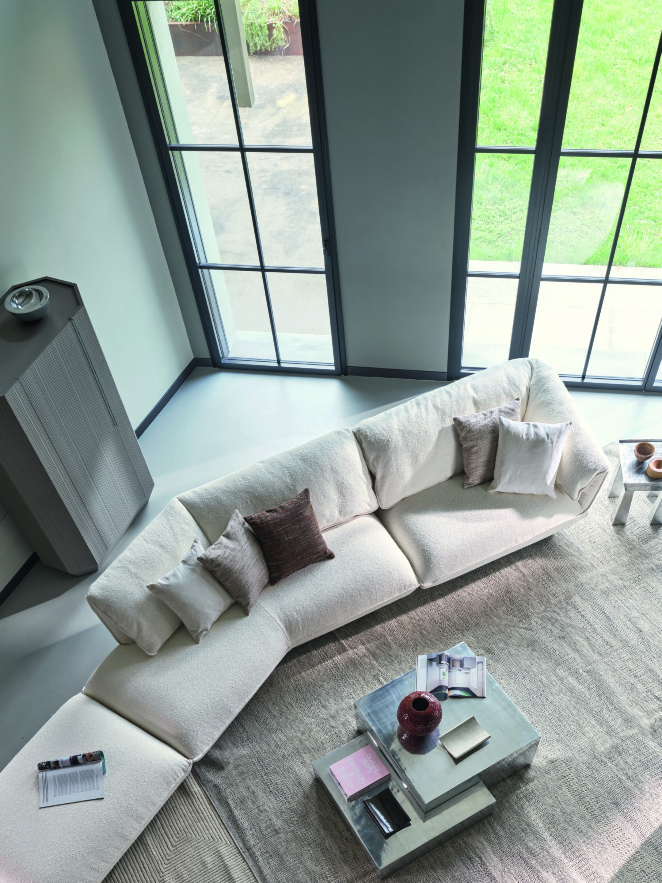 MEDLEY 40 Low aluminium coffee table
