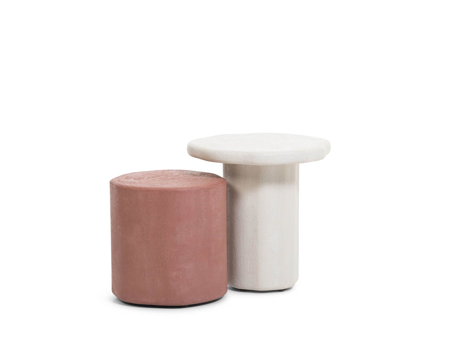FLINT CHAMP Round coffee table with central base