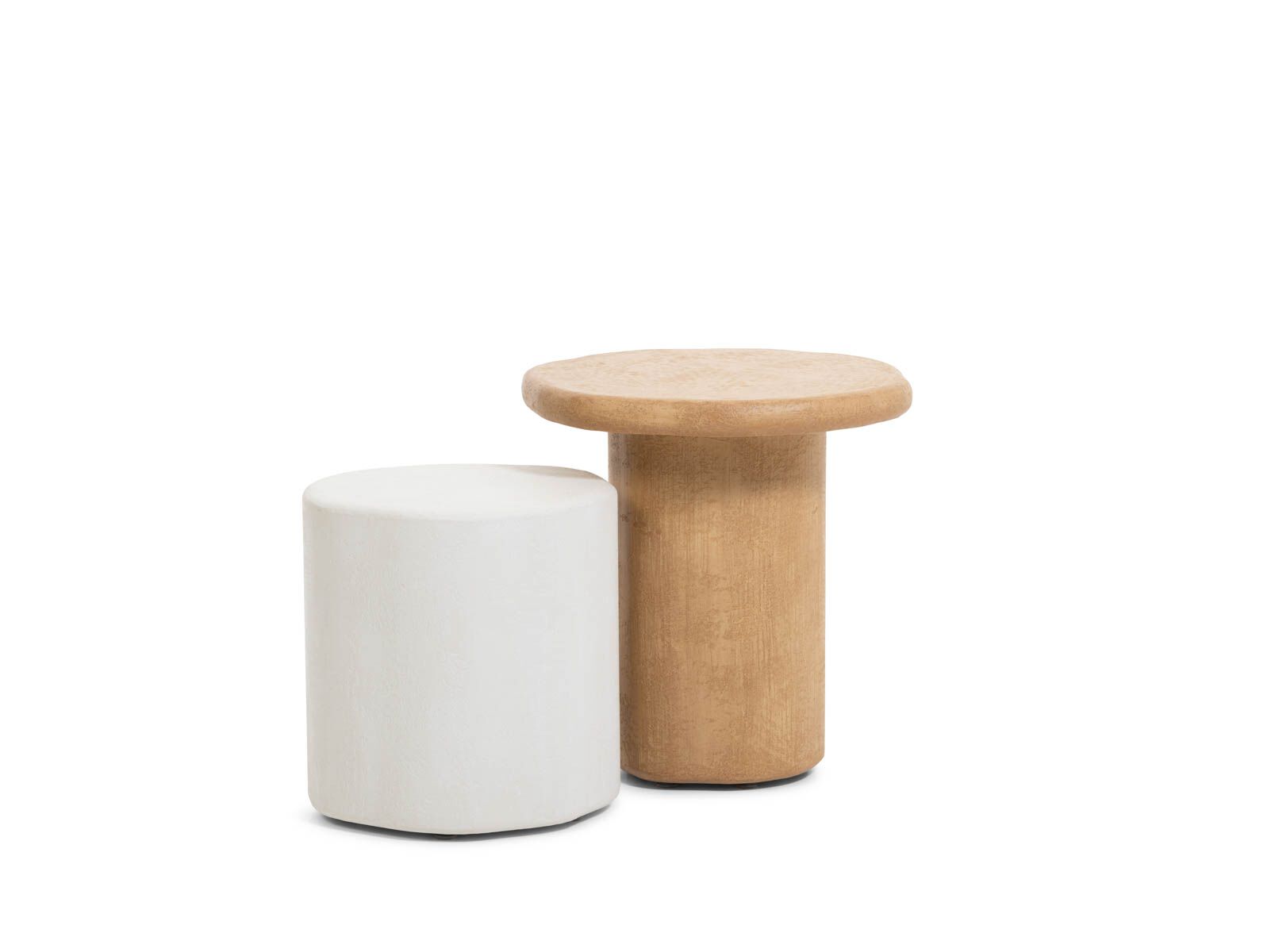 FLINT CHAMP Round coffee table with central base