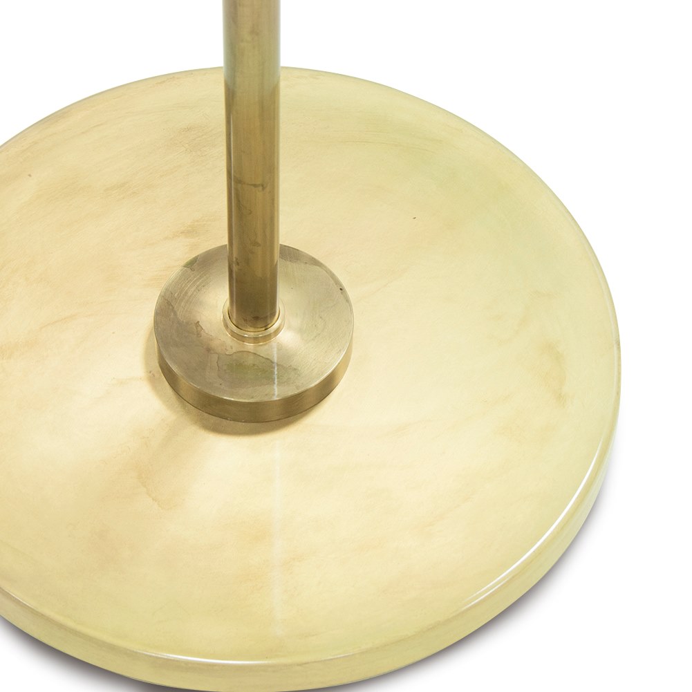 PLANET Round coffee table with printed MDF top and metal base