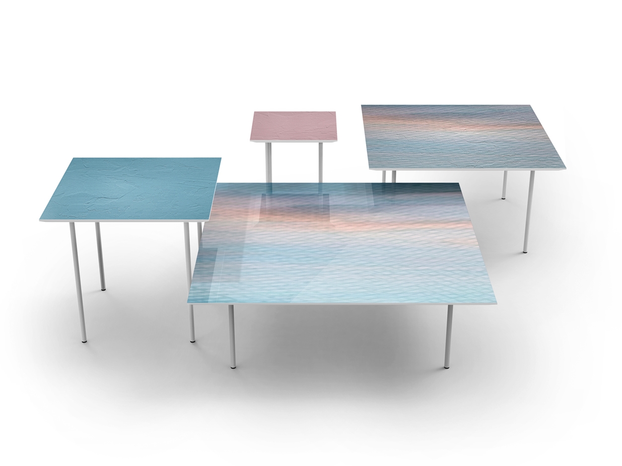 Q-32-52-72-92 — Square metal coffee table