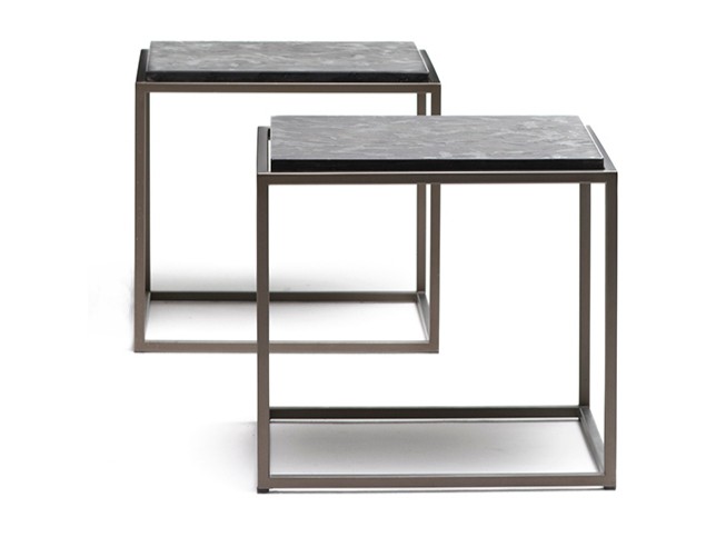 Square granite coffee table