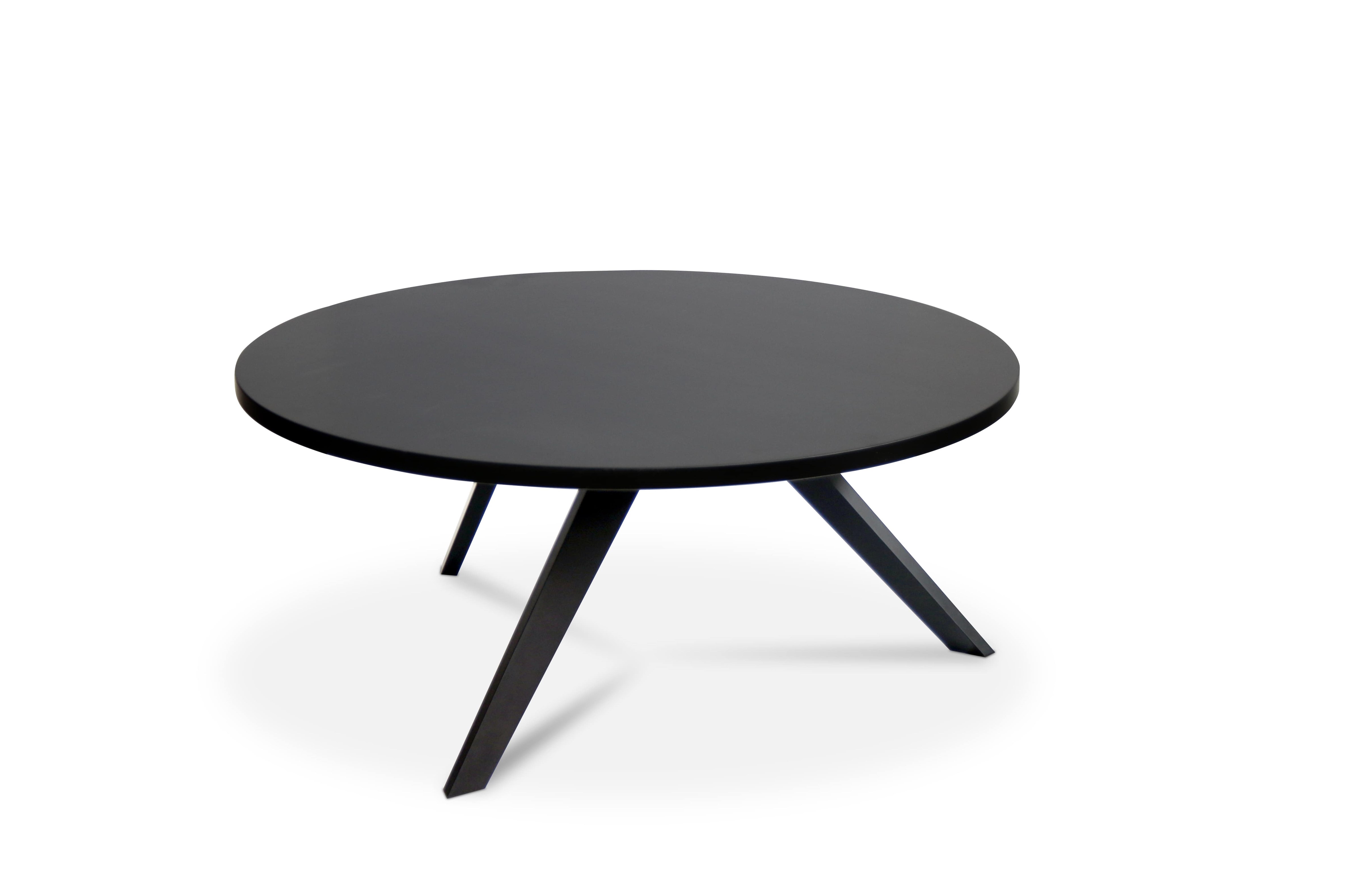 REST Low round wooden coffee table