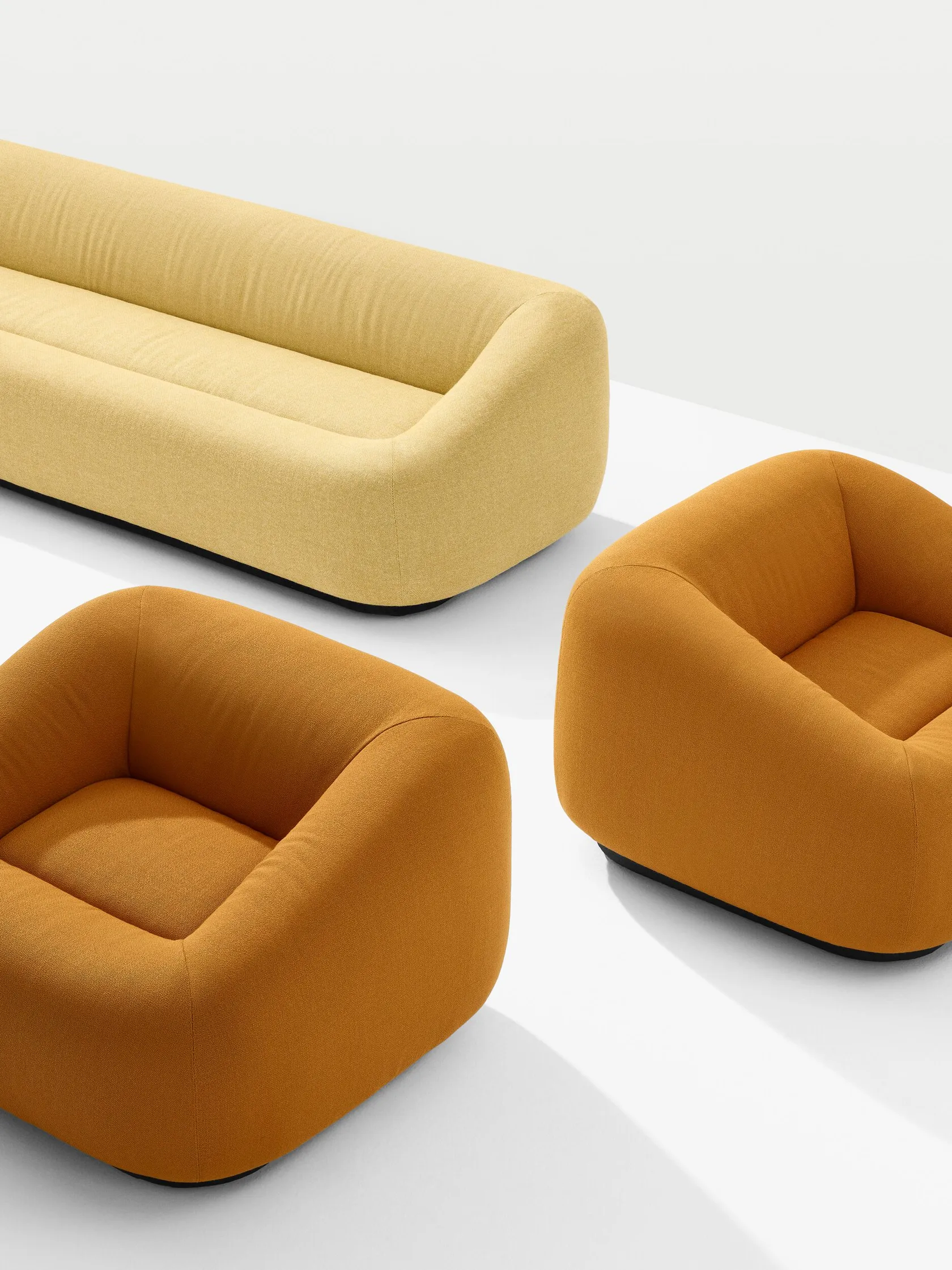 AOM 3 seater sofa with expanded polypropylene frame