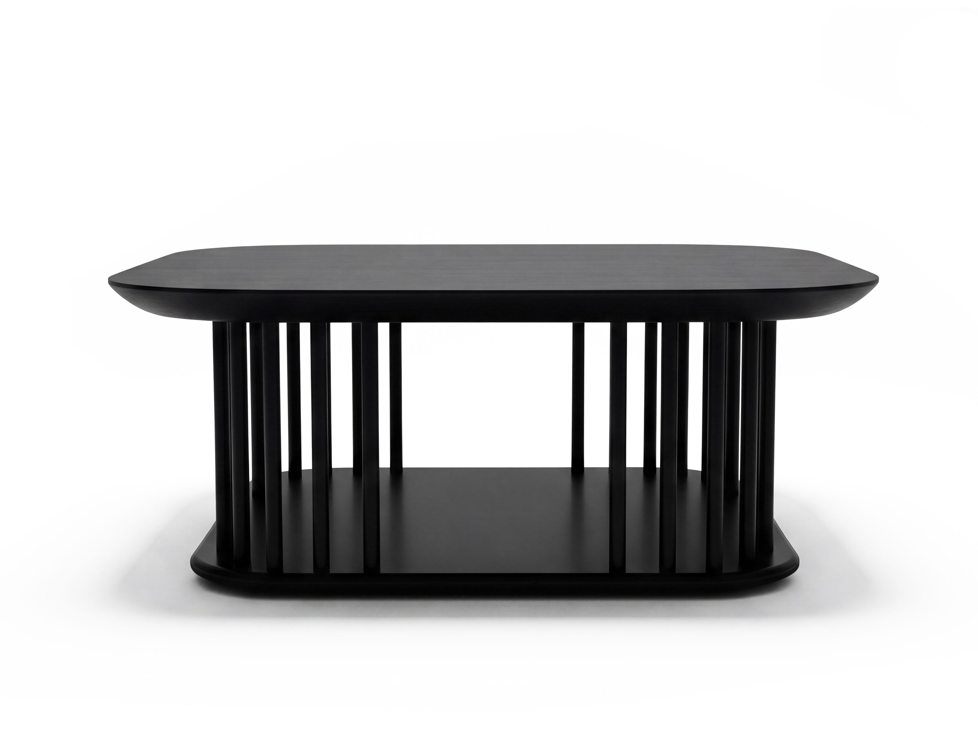 STICKS Square wooden central coffee table
