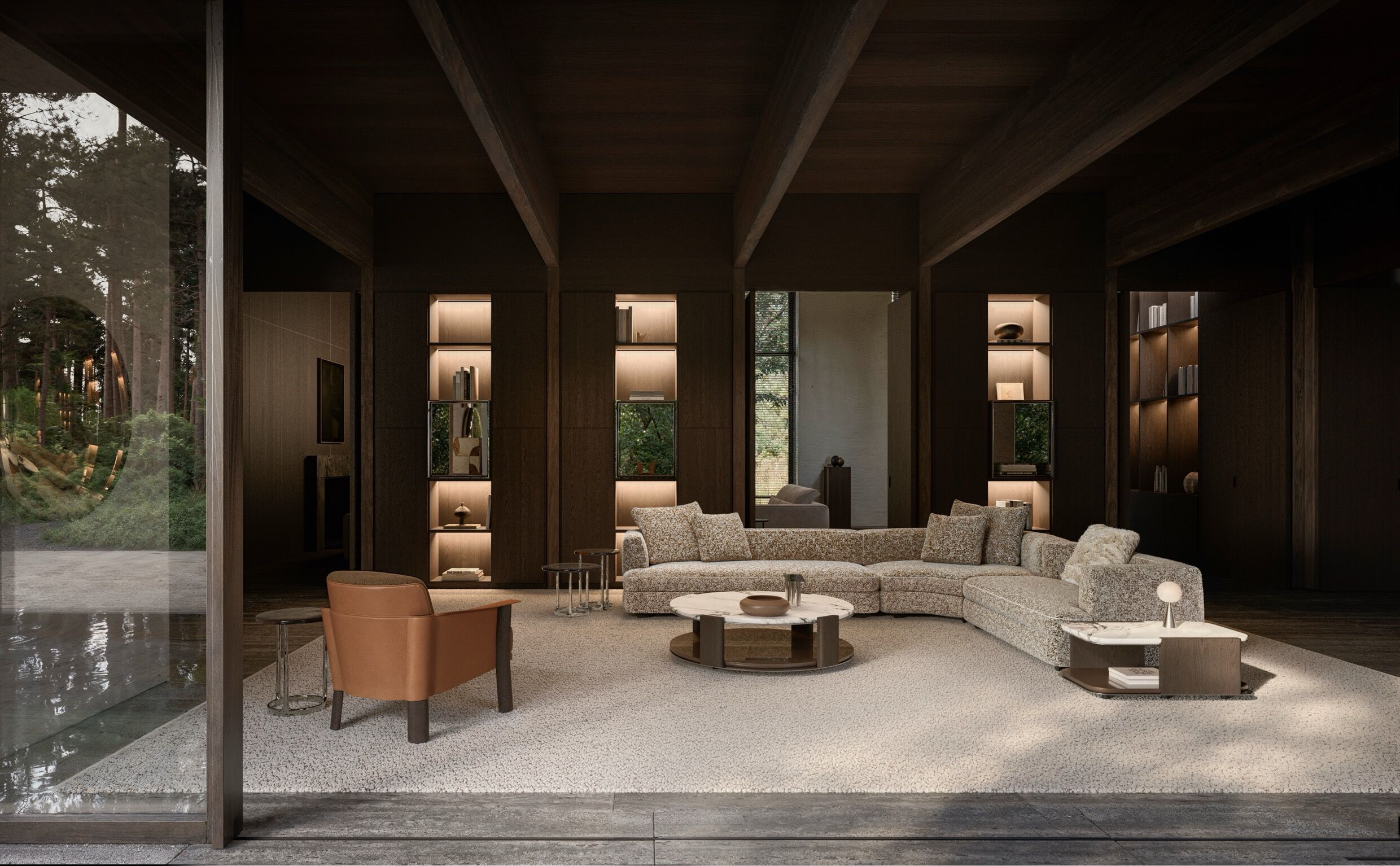 Molteni & C. JEANNE Low coffee table for living room