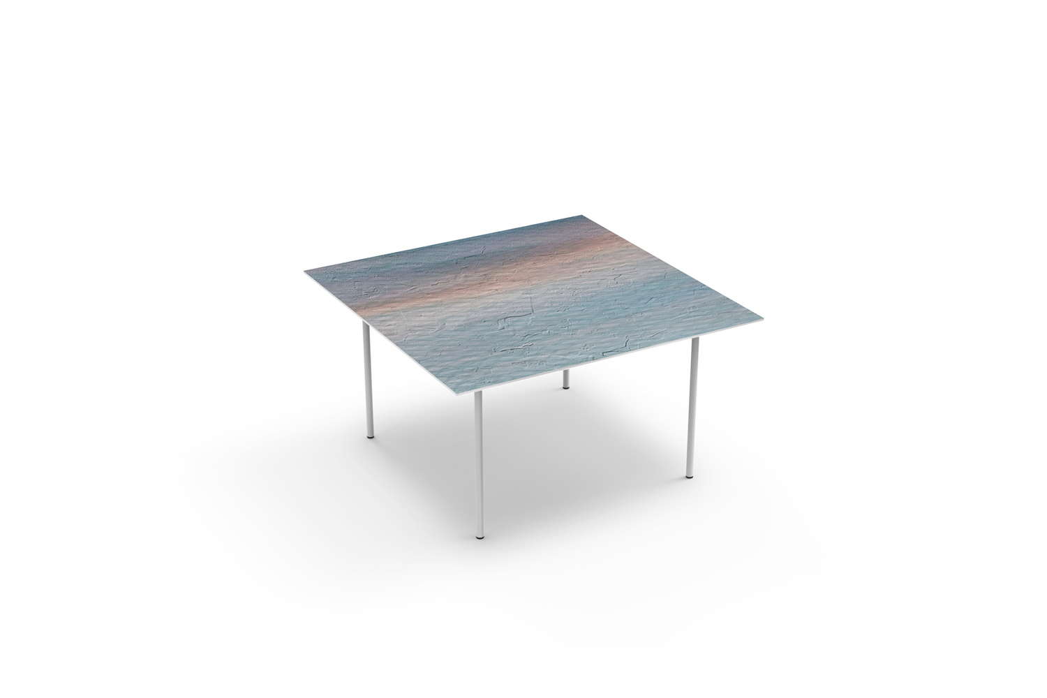 HOLMES Q-32-52-72-92 — Square metal coffee table