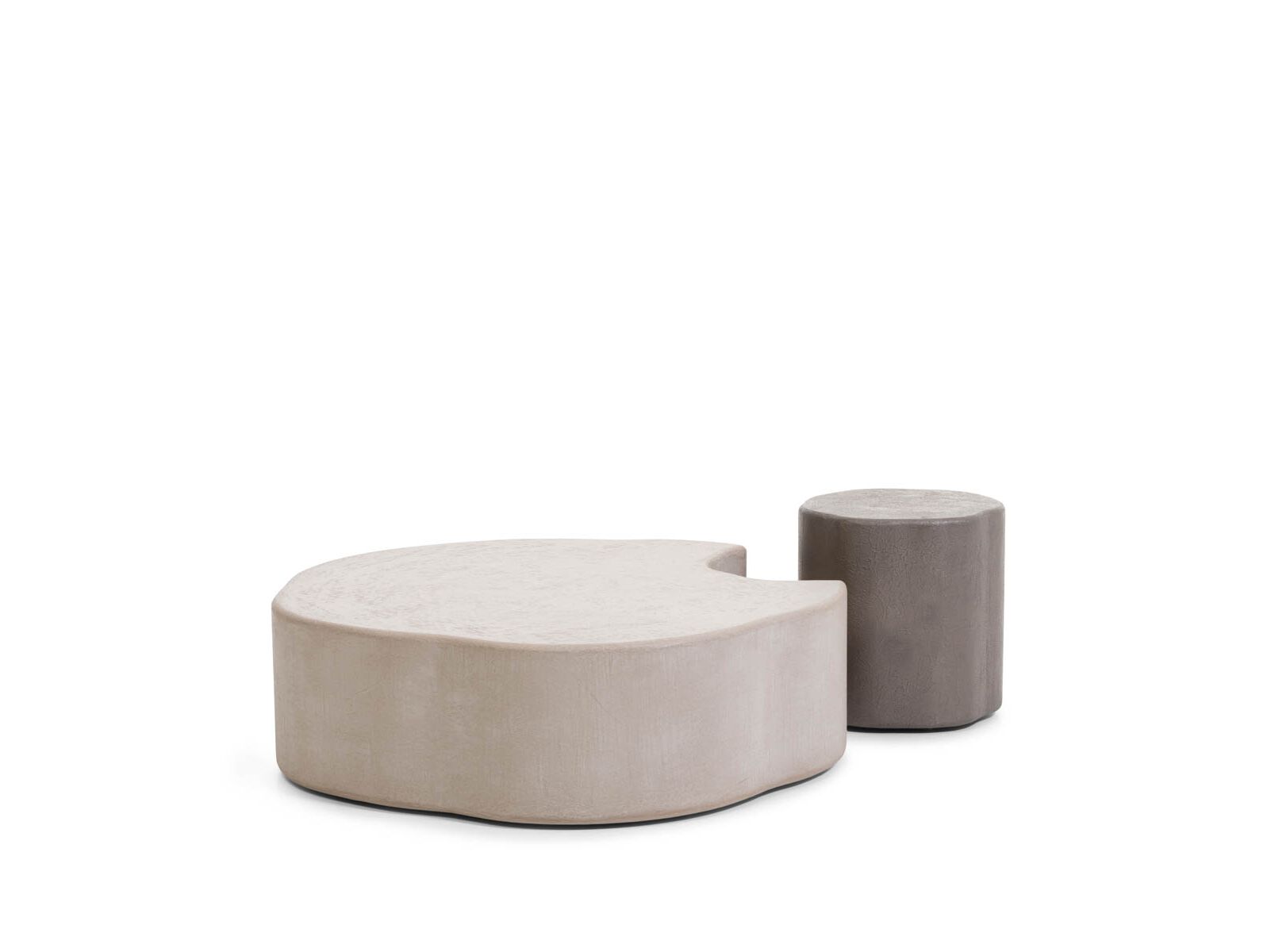 FLINT FUSED Free form low coffee table