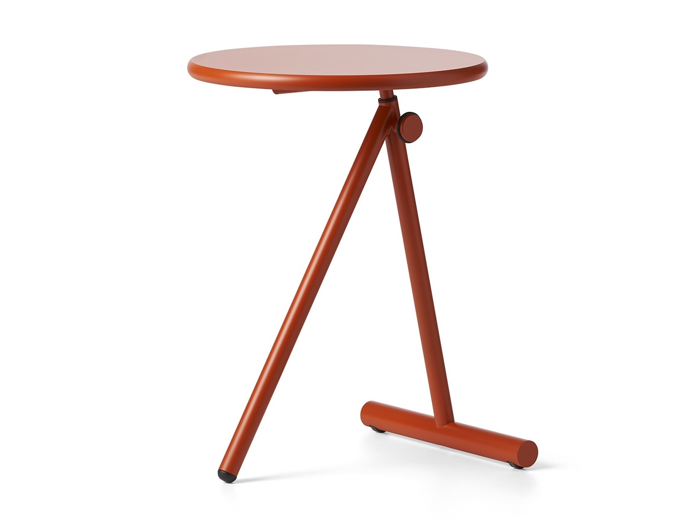 KOJI — Round height-adjustable coffee table with castors