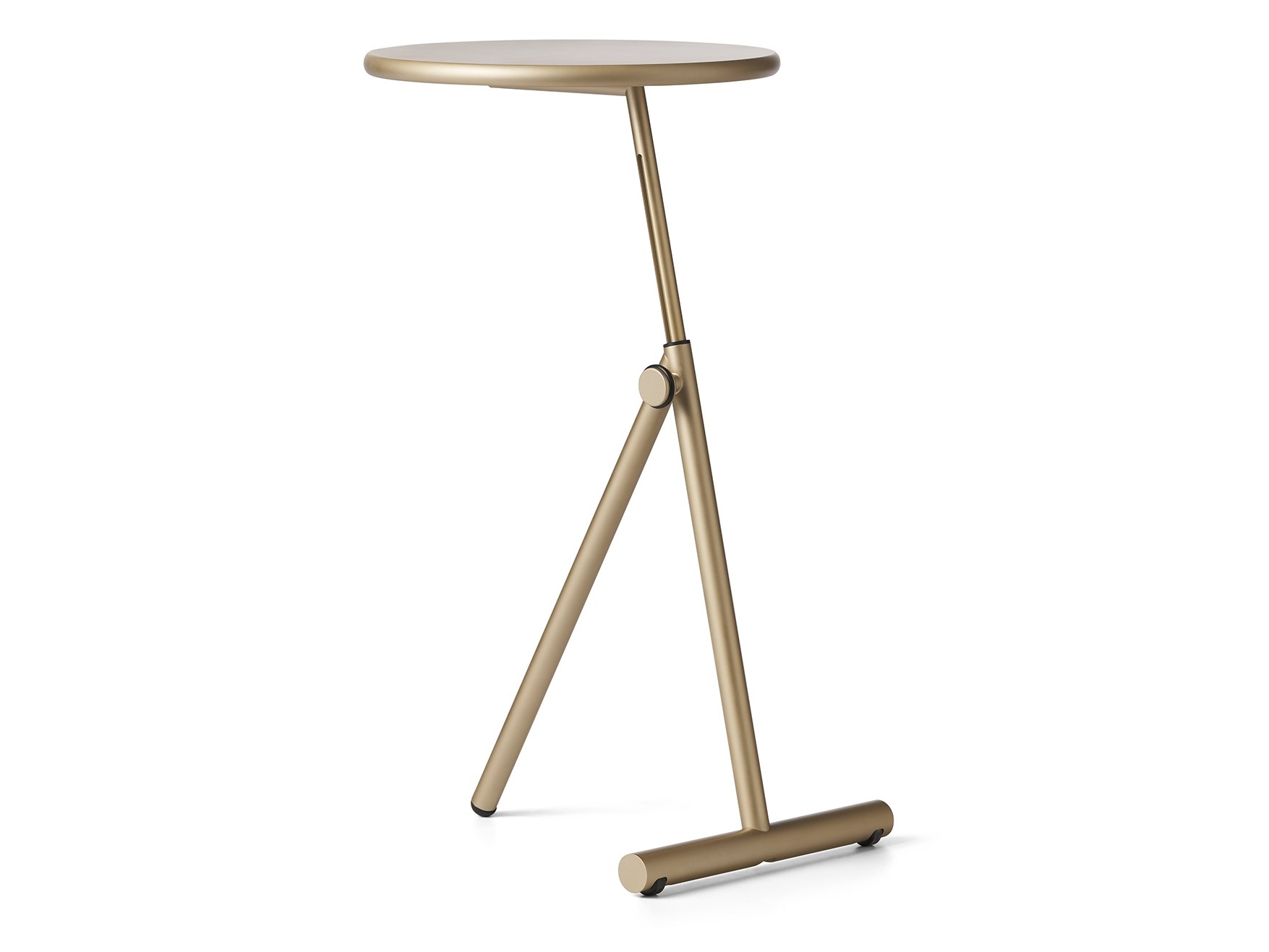 KOJI — Round height-adjustable coffee table with castors