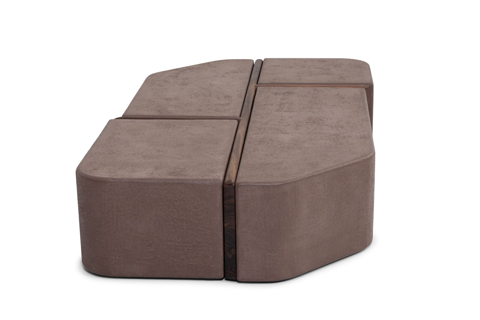 FLINT GRID PURE Free form low coffee table