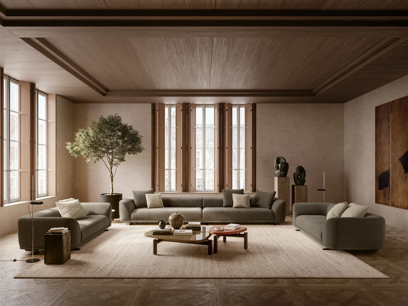 AUREL Modular fabric sofa
