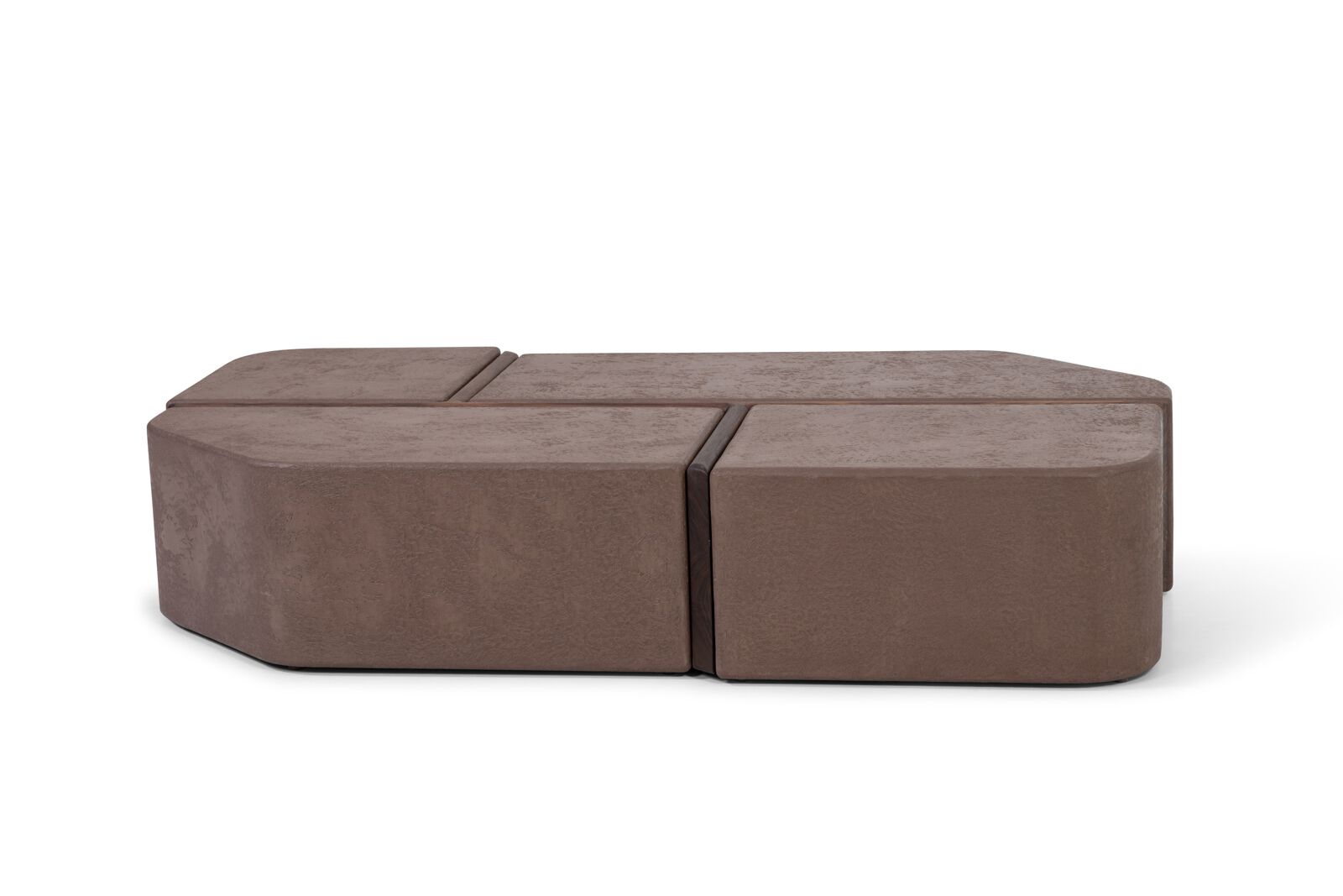 FLINT GRID PURE Free form low coffee table