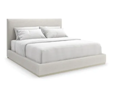 Upholstered fabric king size bed BOUTIQUE Caracole