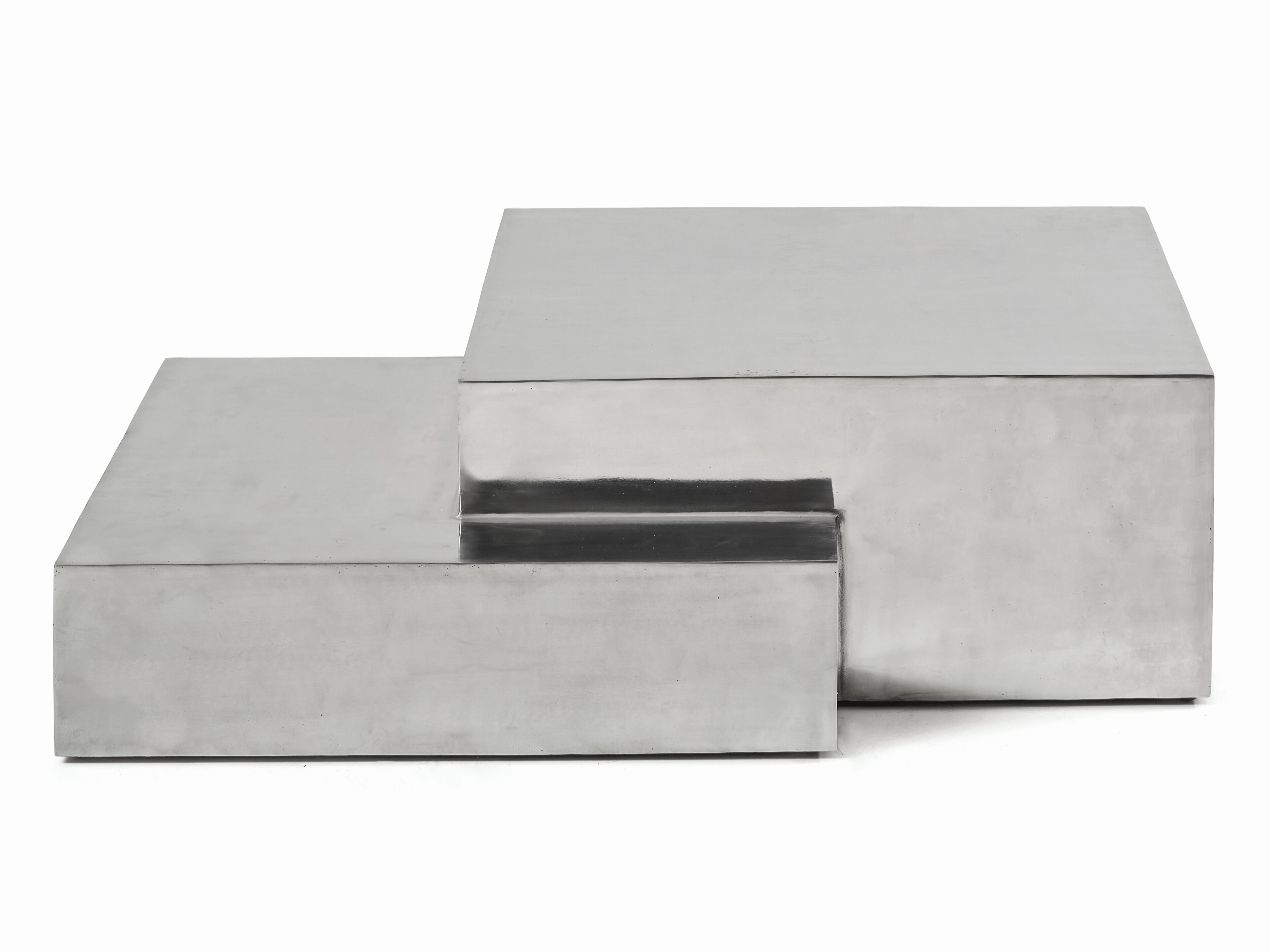 40 Low aluminium coffee table