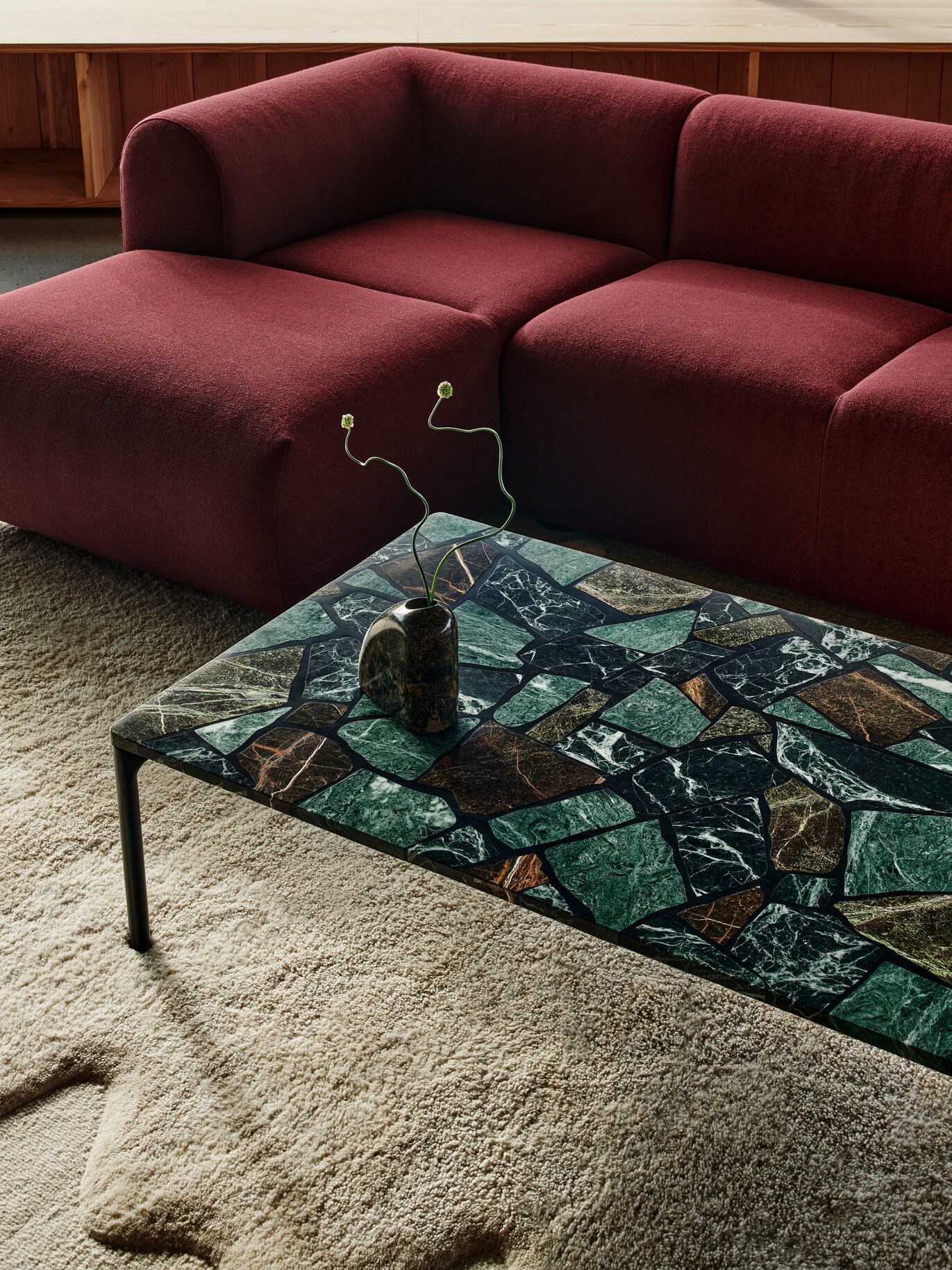 SMASH — Rectangular marble coffee table