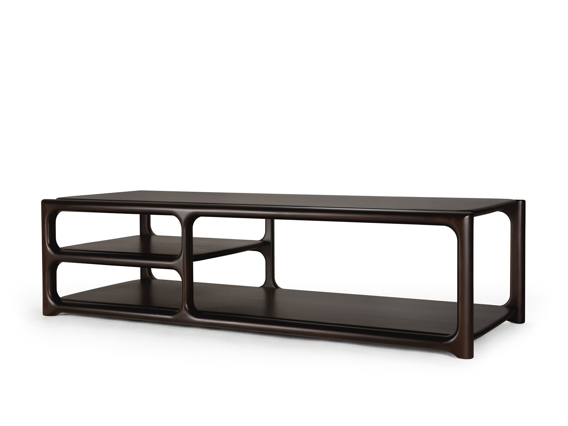 EDA Rectangular mahogany central coffee table