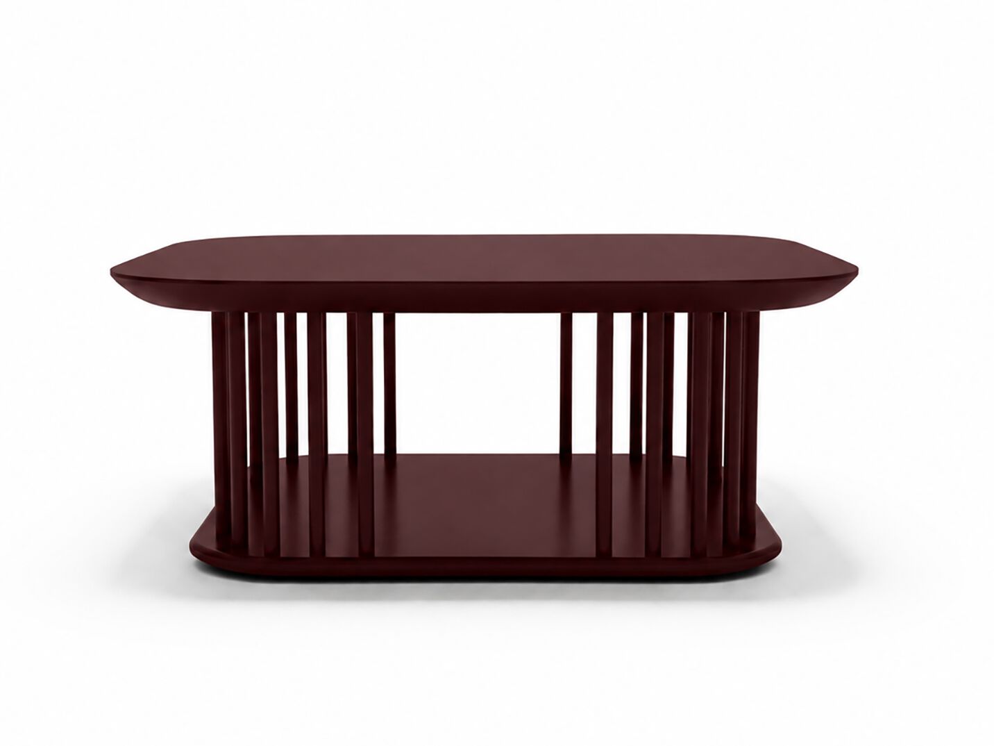 STICKS Square wooden central coffee table