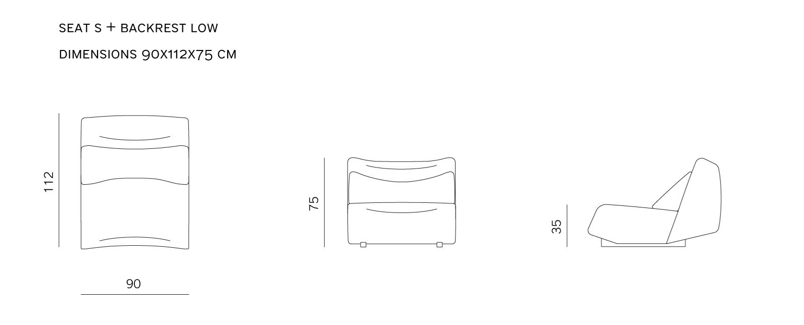 ABSENT Corner modular fabric sofa