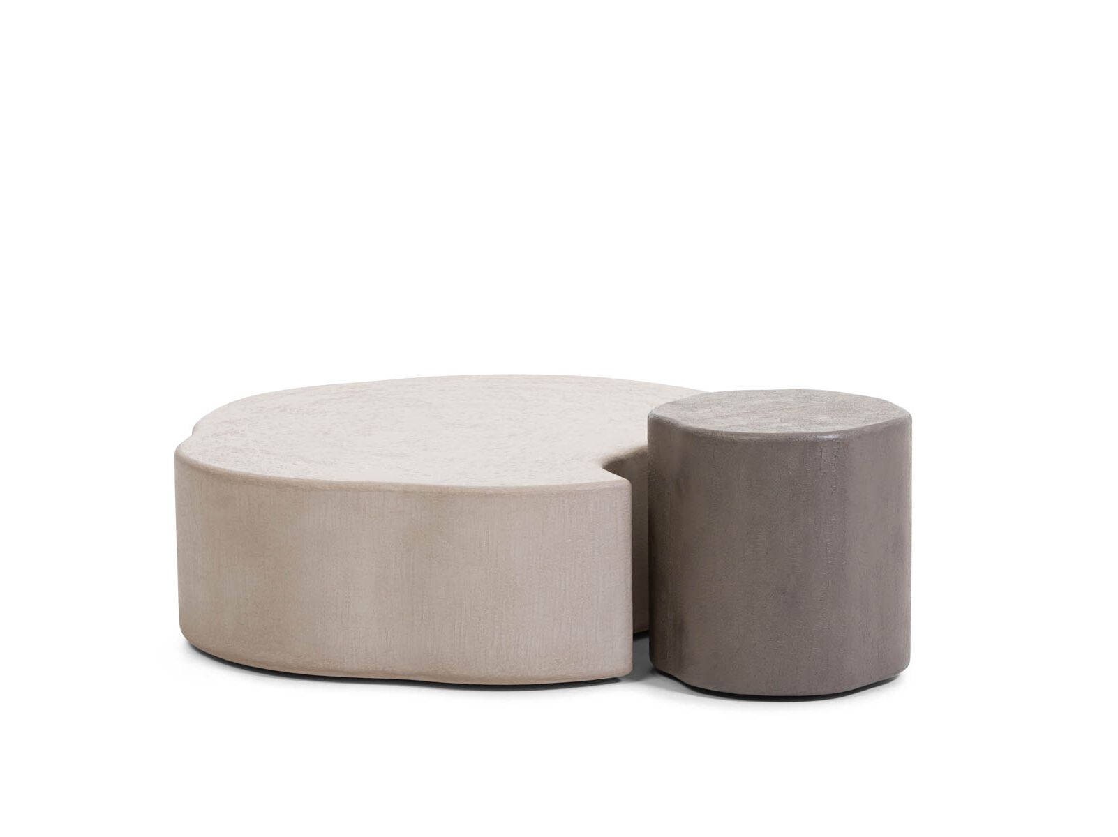 FLINT FUSED Free form low coffee table