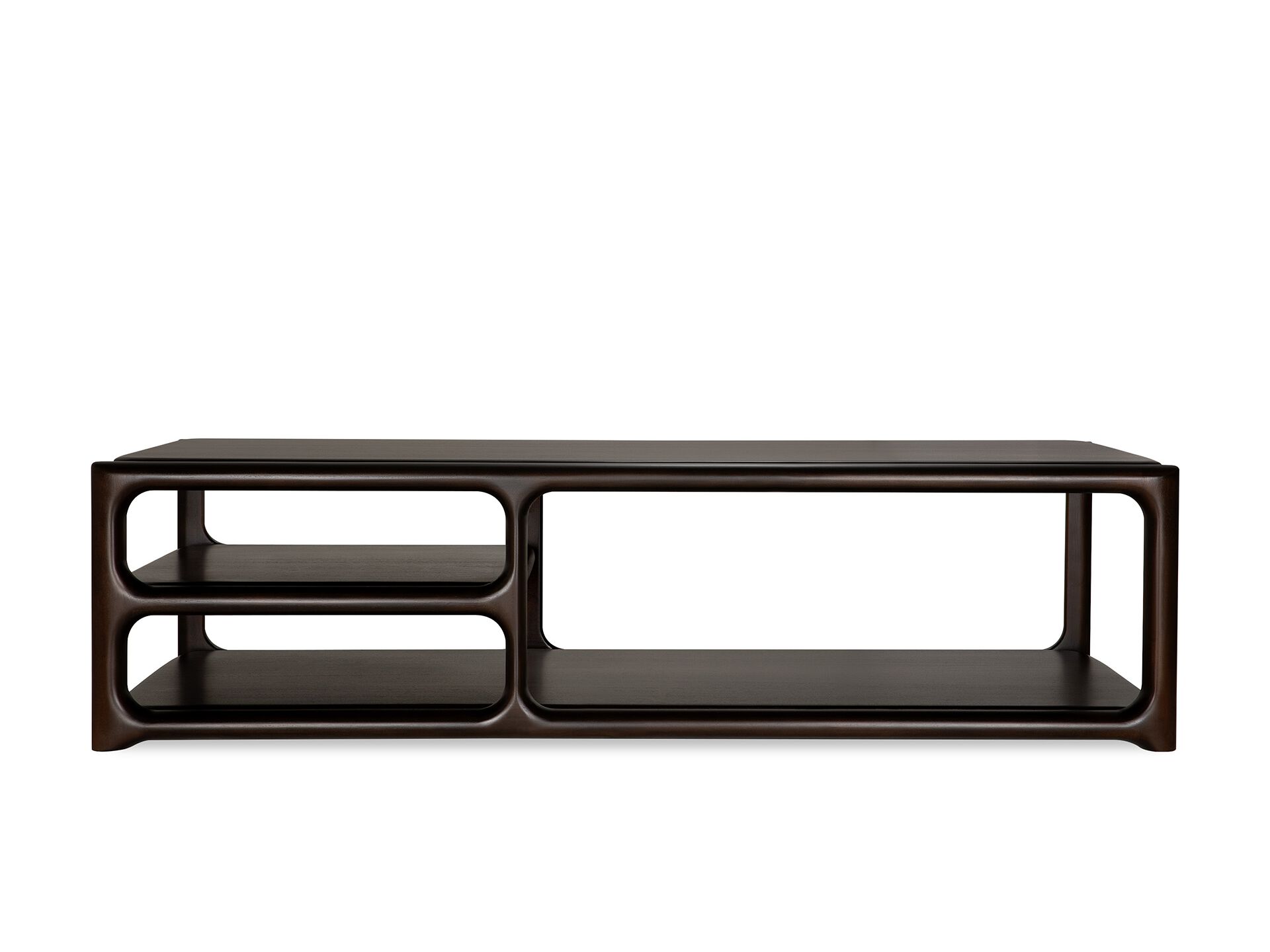 EDA Rectangular mahogany central coffee table