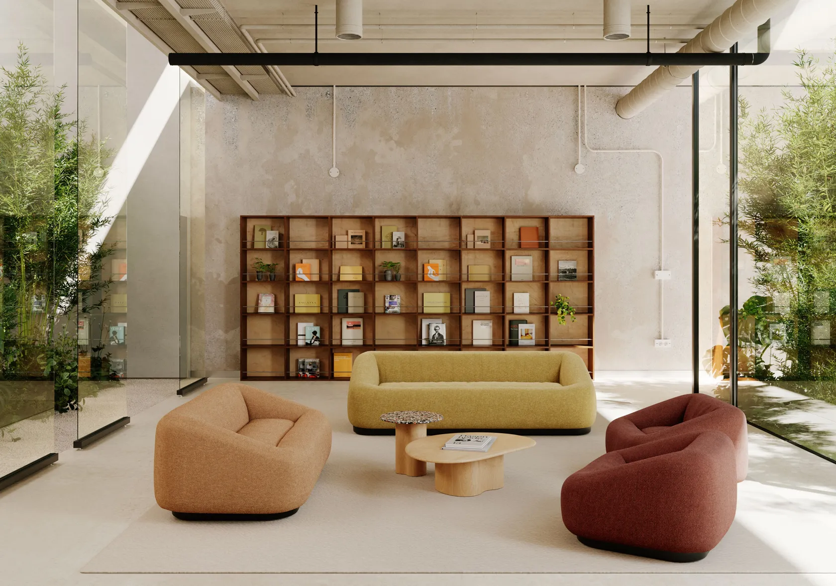 AOM 3 seater sofa with expanded polypropylene frame