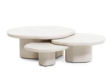 Free form coffee table set FLINT 03 Atelier Nilsen