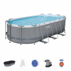 Bestway Powersteel Oval Pool Set 5.49m x 2.74m x 1.22m – 56710