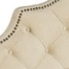 Safavieh Arebelle Buckwheat Velvet Upholstered Tufted Headboard