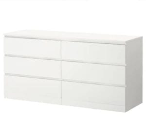 Dresser White glossy color w/out mirror