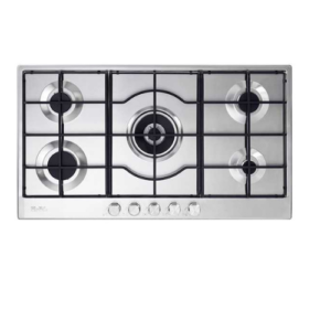 Elba gas hob 90 cm 5 burners safety front controls stainless ELIO 95-545 L