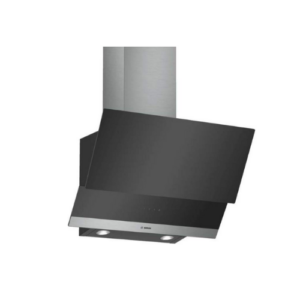 BOSCH Serie | 4 wall-mounted cooker hood 60 cm clear glass black printed DWK065G60T
