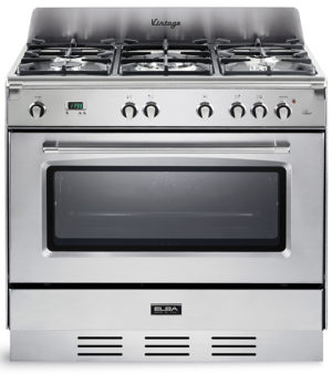 Elba Freestanding Gas Cooker, 5 Burners, 90 cm, Stainless Steel – 9DVXX888ICK