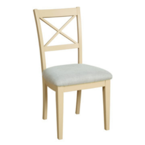 Gin Ivory Cross Back Dining Chair
