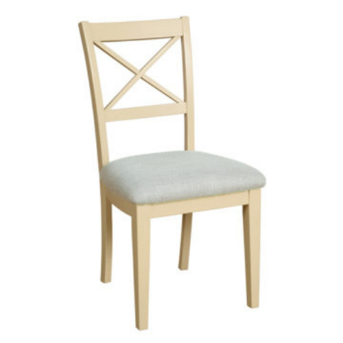 Gin Ivory Cross Back Dining Chair - Gin Ivory Cross Back Dining Chair
