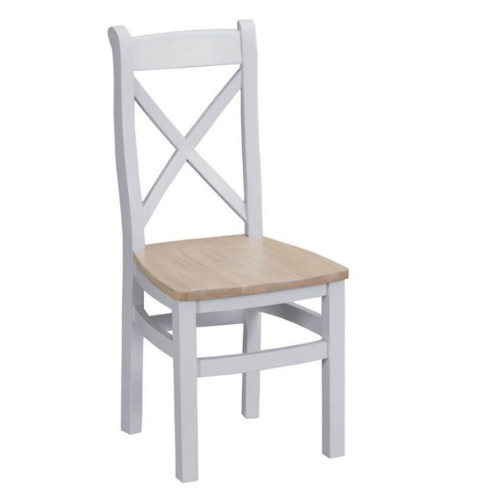 Kaede Grey Cross Back Dining Chair - Kaede Grey Cross Back Dining Chair