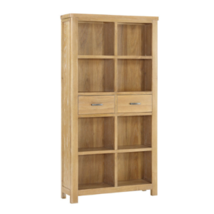 YumiWashed Oak Tall Bookcase | Fully Assembled