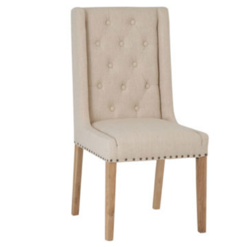 Zuri Beige Fabric Dining Chair Fully Assembled - Zuri Beige Fabric Dining Chair | Fully Assembled