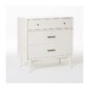 Mid-Century 3-Drawer Dresser – White