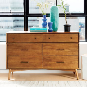 mid century 6 drawer dresser acorn o 1 furniture ideal 300x300 - Cart