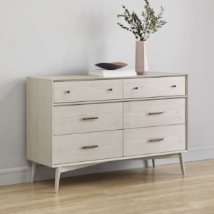 mid century 6 drawer dresser pebble o furniture ideal 300x300 - Cart