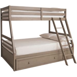 ArrecifeLight Gray Twin over Full Bunk Bed