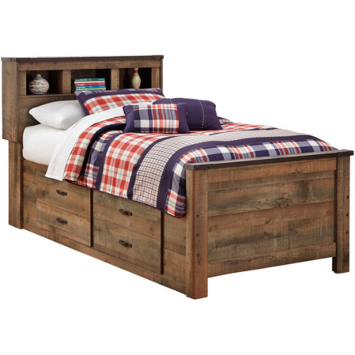 Brown Twin Captains Bed - BenalmádenaBrown Twin Captains Bed